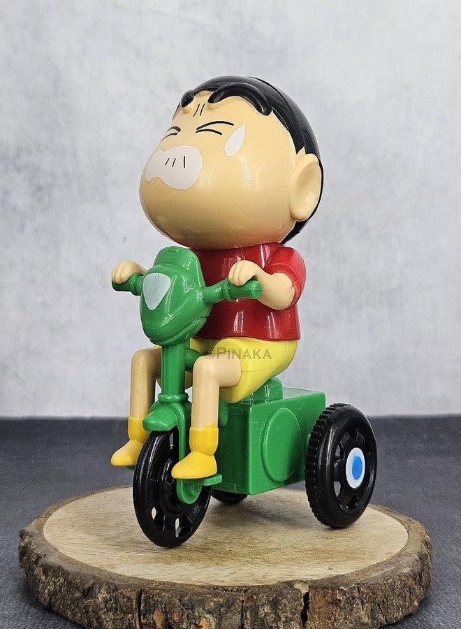 PINAKA Shinchan ON Tricycle Moving Toy Thread Pull for Anime Collection Moving Figurine - Image 2